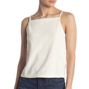 NWT Madewell Apron Tank in Bright Ivory, Size Large